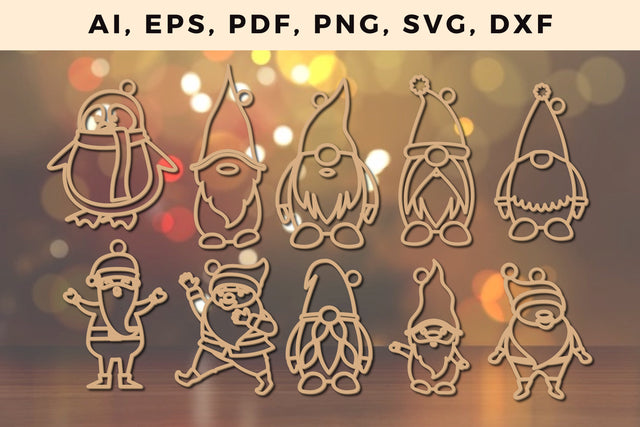 santa claus CHRISTMAS Decorations Bundle SVG MD JOYNAL ABDIN 