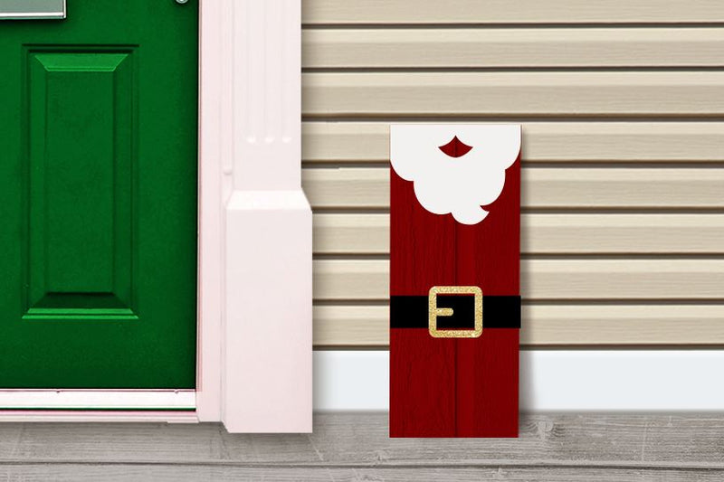 Santa Claus Christmas Porch Sign - So Fontsy