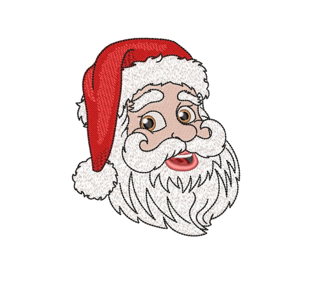 Santa Claus Embroidery Design, Christmas Embroidry File, 4 sizes, Instant Download Embroidery/Applique DESIGNS Nino Nadaraia 