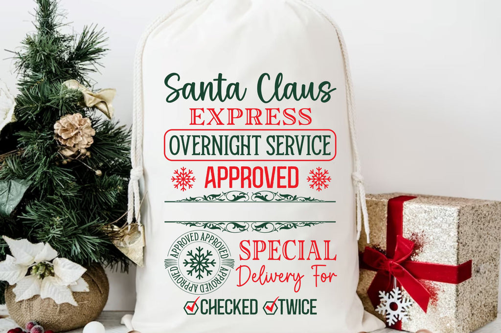 Santa claus express overnight service SVG Design - So Fontsy