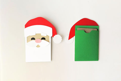 Santa Claus Face Gift Card Holder SVG SVG Risa Rocks It 