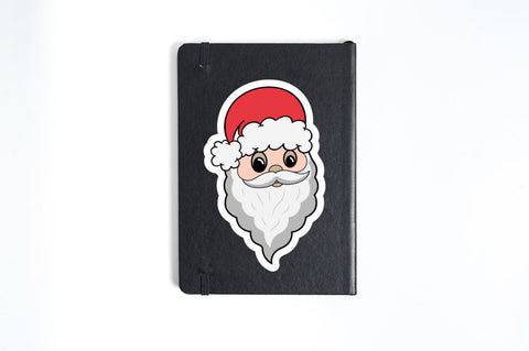 Santa Claus faces Sticker Svg Bundle SVG Regulrcrative 