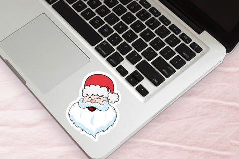 Santa Claus faces Sticker Svg Bundle SVG Regulrcrative 