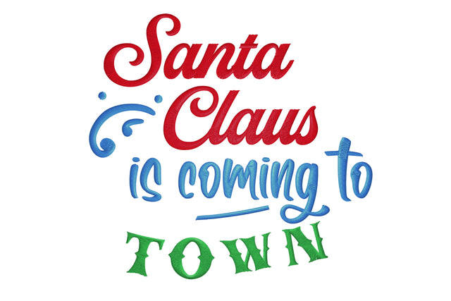 Santa Claus is Coming to Town Embroidery/Applique DESIGNS embroidery-workshop 