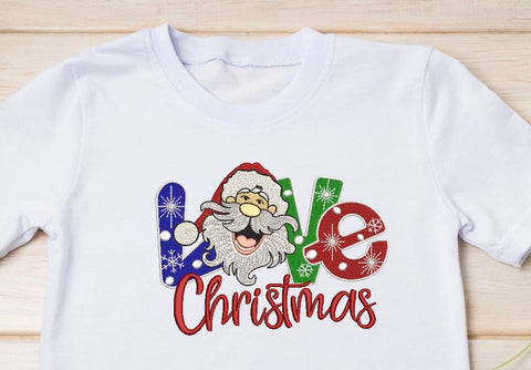 Santa Claus loves Christmas - Machine Embroidery, Christmas Embroidery design. Embroidery/Applique DESIGNS ArtEMByNatalia 