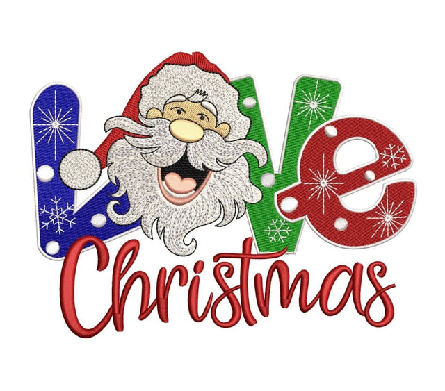 Santa Claus loves Christmas - Machine Embroidery, Christmas Embroidery design. Embroidery/Applique DESIGNS ArtEMByNatalia 