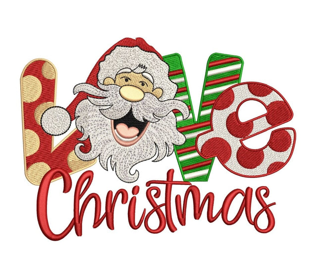 Santa Claus loves Christmas - Machine Embroidery, Christmas Embroidery design , Holiday Embroidery Design. SVG ArtEMByNatalia 