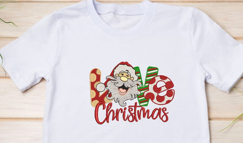 Santa Claus loves Christmas - Machine Embroidery, Christmas Embroidery design , Holiday Embroidery Design. SVG ArtEMByNatalia 