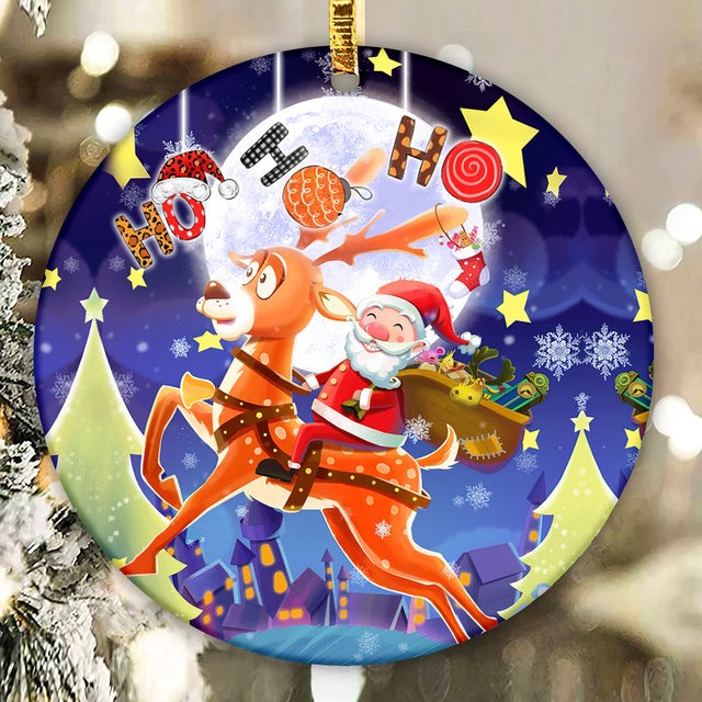 Santa Claus Ornament Png, Round Christmas Ornament, PNG Instant Download, Xmas Ornament Sublimation Designs Downloads Sublimation CaldwellArt 