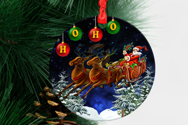 Santa Claus Ornament Png Sublimation Design, Merry Christmas Png, Christmas Deer Ornament Png, Deer Ornament Png, Digital Download Sublimation BOO-design 