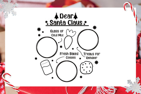 Santa Claus Plate SVG | Santa Plate SVG | Cookie Plate SVG SVG Angel Lynne Designs 