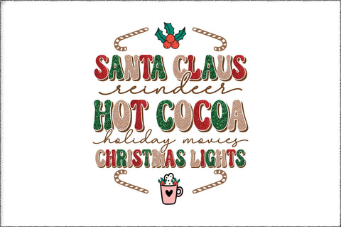 Santa Claus Reindeer Hot Cocoa PNG Sublimation Jagonath Roy 