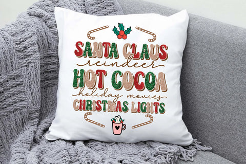 Santa Claus Reindeer Hot Cocoa PNG Sublimation Jagonath Roy 