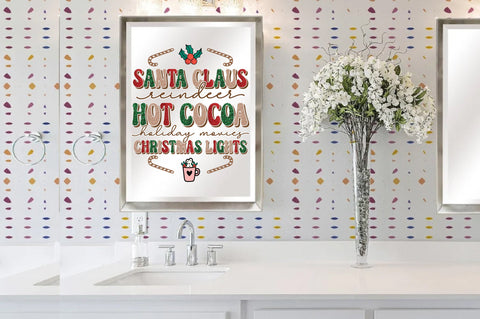 Santa Claus Reindeer Hot Cocoa PNG Sublimation Jagonath Roy 