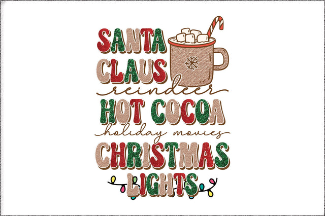 Santa Claus Reindeer Hot Cocoa Sublimation Sublimation Jagonath Roy 