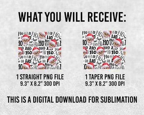 Santa claus Skulls 20 oz Skinny Tumbler Sublimation Designs, Santas favourite ho ho ho, Merry Christmas Tumbler png, christmas Tumbler Sublimation Sublimation BOO-design 
