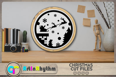 Santa Claus sleigh SVG SVG Artinrhythm shop 