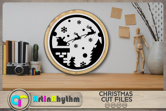 Santa Claus sleigh SVG SVG Artinrhythm shop 
