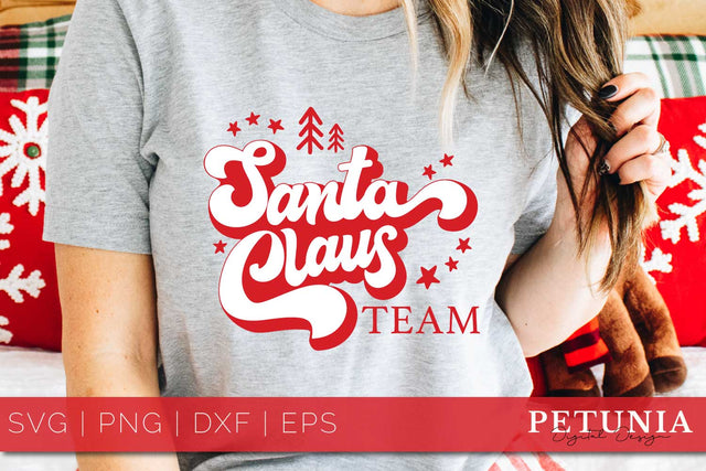 Santa Claus Team Christmas SVG SVG Petunia Digital Design 