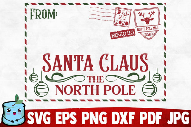 Santa Claus The North Pole SVG Cut File SVG MintyMarshmallows 