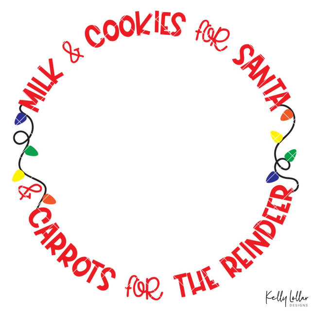 Santa Cookie Plate SVG Kelly Lollar Designs 