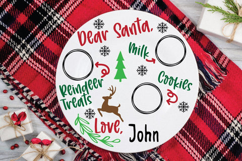 Santa Cookie Plates SVG SVG Old Market 