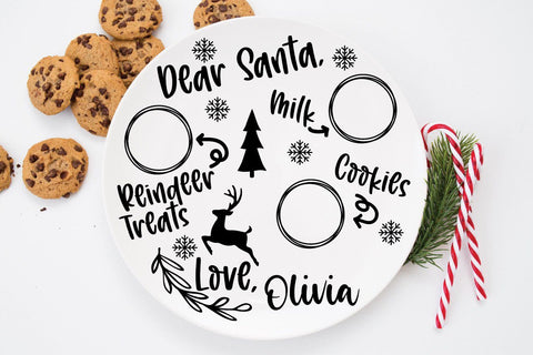 Santa Cookie Plates SVG SVG Old Market 
