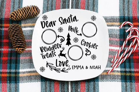 Santa Cookie Plates SVG SVG Old Market 