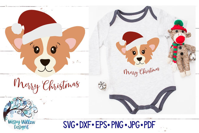 Santa Corgi SVG SVG Wispy Willow Designs 