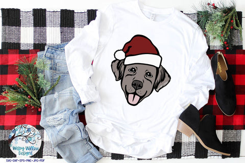 Santa Dog SVG SVG Wispy Willow Designs 