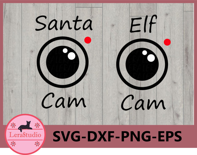 Santa Elf Cam Svg SVG Lerastudio 