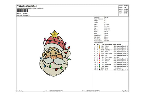 Santa Embroidery, Christmas Embroidery, Xmas Embroidery Embroidery/Applique DESIGNS SVG Digital Designer 