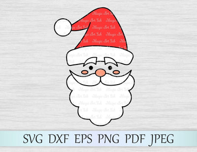 Santa face cut file SVG MagicArtLab 