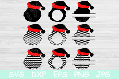 Santa Face Svg, Santa Svg. Split Chevron and Polka Dots Cutting Files for Cricut and Silhouette. Kriss Kringle, Saint Nick, St Nicholas Svgs SVG TiffsCraftyCreations 