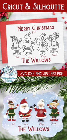 Santa & Family SVG Bundle SVG Wispy Willow Designs 