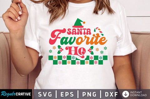 Santa favorite ho SVG Design SVG Regulrcrative 