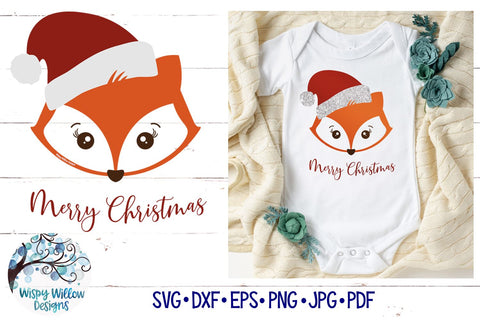 Santa Fox SVG SVG Wispy Willow Designs 