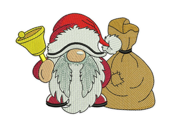Santa Gnome Embroidery Design, Merry Christmas Embroidery Designs, Holiday Machine Embroidery Embroidery/Applique DESIGNS NextEmbroidery 