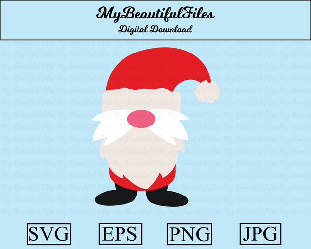 santa gnome SVG MyBeautifulFiles 
