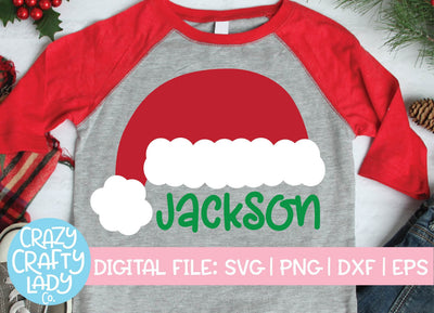 Santa Hat | Christmas SVG Cut File SVG Crazy Crafty Lady Co. 