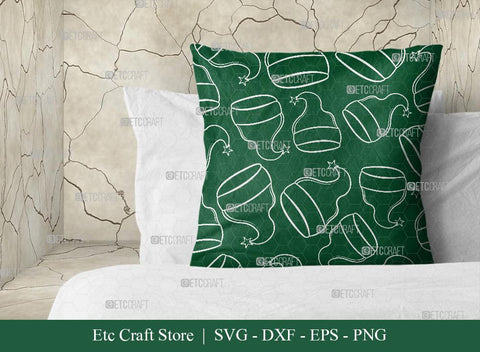 Santa Hat Pattern Bundle Vol-01 SVG Cut File | Xmas Hat Pattern | Holiday Svg | Santa Hat Svg | Pattern Background Svg | Christmas Pattern Svg | Pattern Design SVG ETC Craft 