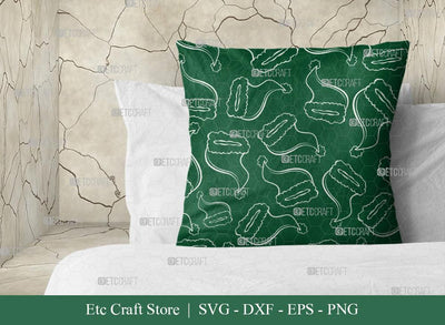 Santa Hat Pattern SVG Cut File | Christmas Pattern Svg | Santa Hat Svg | Pattern Background Svg | Holiday Svg | Xmas Hat Pattern Svg | Pattern Design SVG ETC Craft 