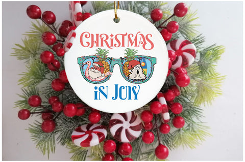Santa Hat Sunglasses Christmas in July Sublimation Sublimation Jagonath Roy 