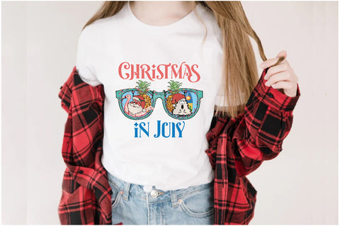 Santa Hat Sunglasses Christmas in July Sublimation Sublimation Jagonath Roy 