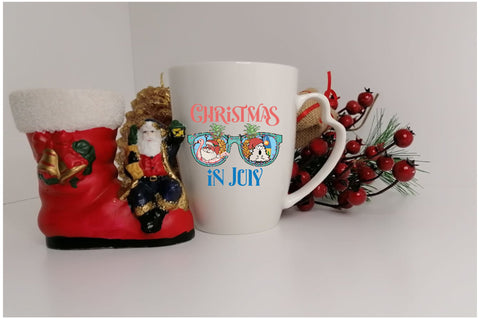 Santa Hat Sunglasses Christmas in July Sublimation Sublimation Jagonath Roy 