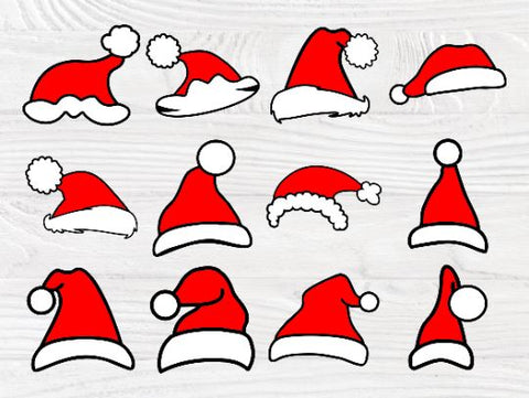 42 Files bundle Christmas Santa Hat Svg - free svg files for cricut