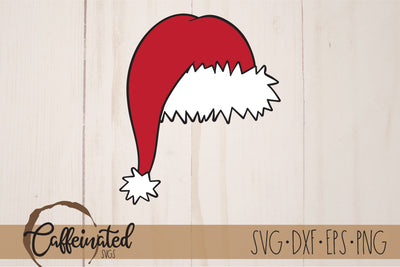 Santa Hat SVG, Christmas SVG SVG Caffeinated SVGs 