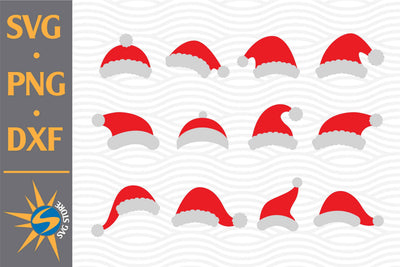 Santa Hat SVG, PNG, DXF Digital Files Include SVG SVGStoreShop 