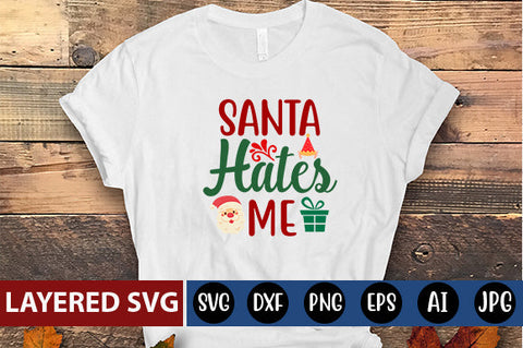 santa hates me SVG CUT FILE SVG Blessedprint 