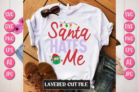 Santa Hates Me SVG Cut File SVG Newmockups 